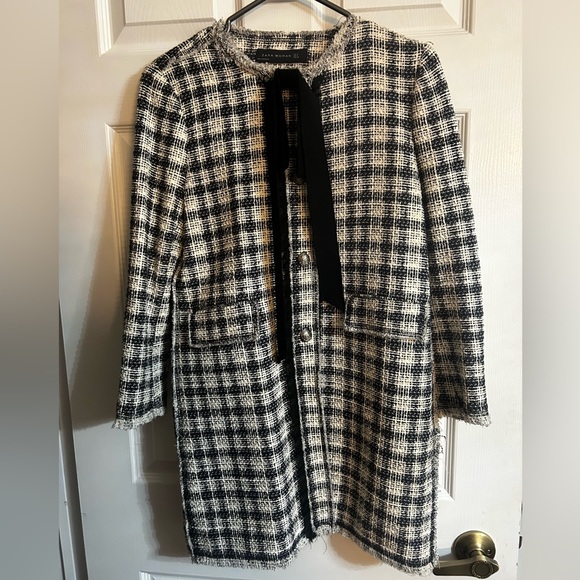 Zara Jackets & Blazers - Zara Black and White Checkered  Coat